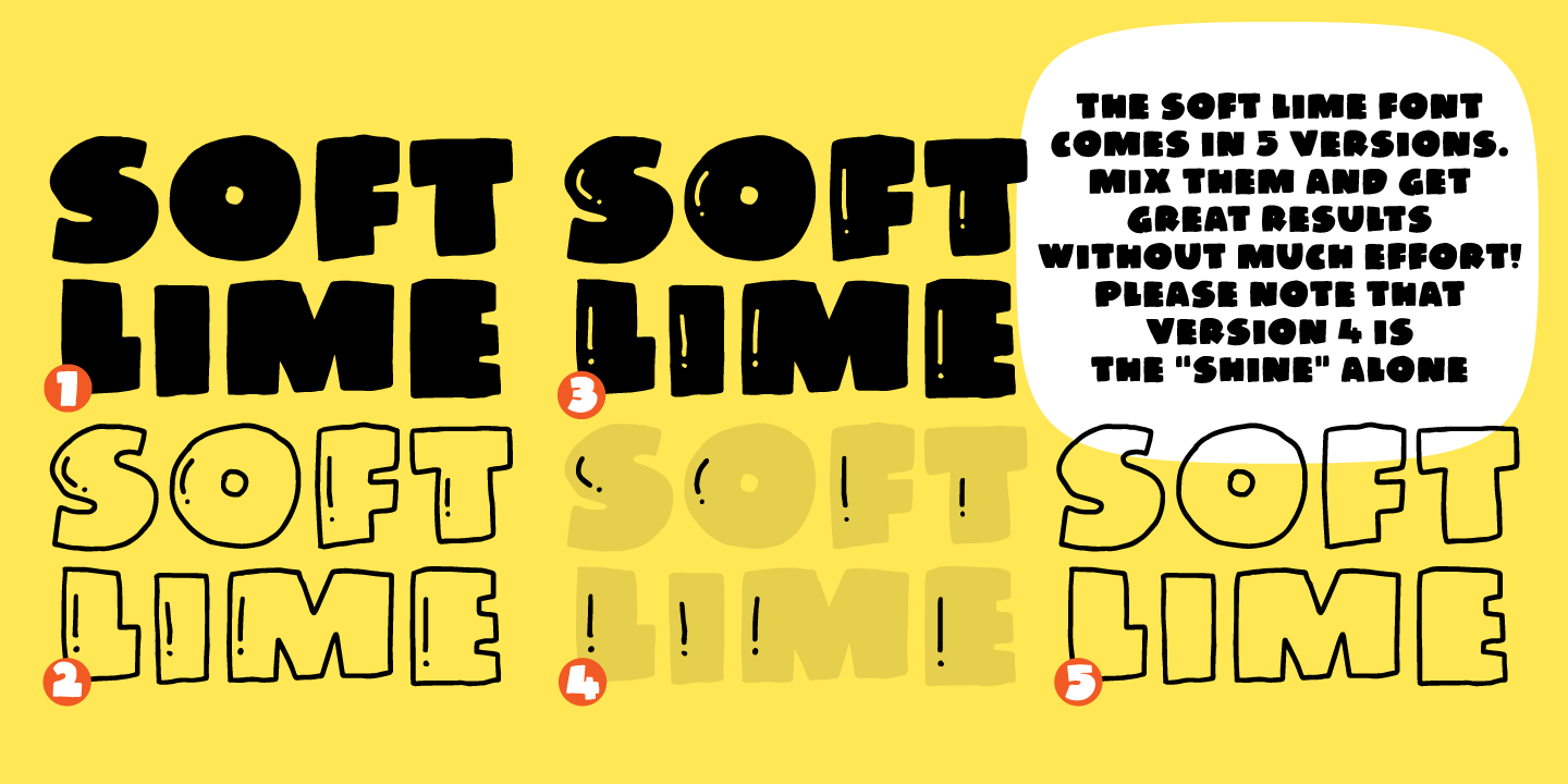 Example font Soft Lime #7